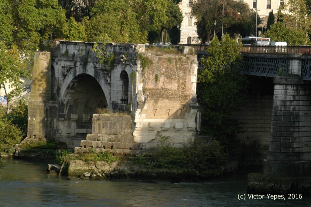 El Puente Emilio (Pons Aemilius) o Ponte Rotto. Imagen: V. Yepes