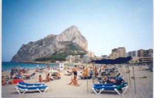 Playa de Calpe (Alicante) y Peñón de Ifach